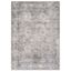 Olive and Gray Vintage Distressed Machine Washable Area Rug 5' x 7'