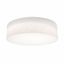 Anton Linen White 24" Modern Drum Flush Mount Light