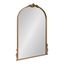 Gold Ornate Arched Wall Mirror with Garland Detailing