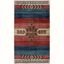 Crimson Southwestern Medallion Synthetic Reversible Rug