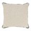 Toscana Daydream 20" Beige and Black Linen Throw Pillow