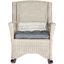 Coastal Chic Antique Grey Rattan Rocking Chair