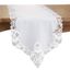 White Lace Design Polyester Table Runner