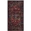 Vintage Red Safavid Style High Pile Runner Rug