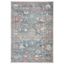 Victoria Blue Ivory Synthetic 5' x 8' Area Rug