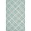 Light Blue and Ivory Geometric Wool Area Rug