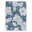 Navy Floral Bliss 5' x 7' Synthetic Flatwoven Area Rug