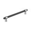 12 inch Matte Black and Polished Chrome Appliance Pull