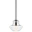 Everly 12" Distressed Bronze Schoolhouse Pendant Light