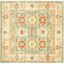 Elegant Heritage Light Blue & Ivory 6' Square Hand-Tufted Wool Rug