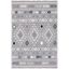 Marrakesh Gray and Light Gray 8' x 10' Wool Area Rug