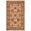 Ivory Floral Hand-Knotted Rectangular Area Rug