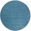 Himalaya Blue Round Tufted Wool Shag Rug, 8' x 8'