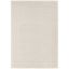 Ivory Gold 4' x 6' Rectangular Washable Synthetic Rug