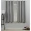 Dove Grey Light-Filtering Linen Grommet Curtain Panels, 54"x63"