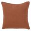 Terracotta Linen 27" Square Pom-Pom Throw Pillow