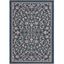 Navy and Beige Rectangular Synthetic Outdoor Area Rug