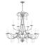 Daphne 15-Light Polished Chrome Crystal Chandelier