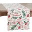 Holly Christmas Cotton Table Runner with Festive Design