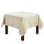 Natural Linen Blend Square Embroidered Tablecloth, 67"