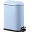 Tide Pool Blue Stainless Steel Step-Open Trash Can