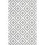 Scandinavian Diamond 6' x 9' Handmade Wool Area Rug in Gray