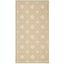 Beige and Sweet Pea Geometric Indoor/Outdoor Rug