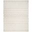 Ivory Beige Geometric Synthetic 5' x 7' Area Rug