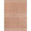 Copper and Ivory Trellis 4' x 6' Washable Synthetic Area Rug