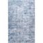 Sustainably-Sourced Blue Abstract 5' x 8' Washable Area Rug