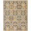 Ivory and Jewel Tones Boho Floral 8'x10' Synthetic Area Rug