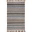 Handmade Blue and Multicolor Wool Cotton Area Rug