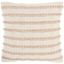 Blush Pink and Ivory Woven Lines Throw Pillow