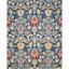 Navy and Multicolor Floral Wool 6' x 9' Area Rug