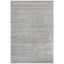 Light Grey Hand-Knotted Wool and Viscose Area Rug 6'x9'