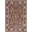 Elegant Crimson Hand-Knotted Brown/Blue Area Rug - 2'2" x 4'