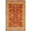 Hand-Knotted Red Wool Rectangular Rug 4' x 6'