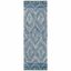 Hand-Tufted Aspen Blue Wool Runner Rug - 2'3" x 8'