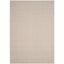 Ivory Grey Geometric Hand-Woven Cotton Area Rug 6' x 9'