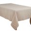 Taupe Rectangular Polyester Hemstitched Tablecloth