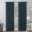 Teal Velvet Blackout Thermal Back Tab Curtain Panel