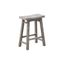 24" Gray Wood Saddle Counter Height Barstool