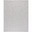 Elegant Gray Synthetic 9' x 12' Easy-Care Rectangular Area Rug