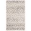 Chic Lodge-Style Hand-Knotted Round Gray Synthetic Area Rug