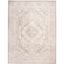 Elegant Floral Medallion 6' x 9' Beige and Cream Area Rug