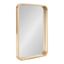 Natural Wood Rectangular Vanity Wall Mirror, 24 x 36