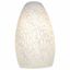 Inari Silk White Stone Glass Pendant Light 9"