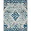 Gray and Blue 8' x 10' Synthetic Area Rug