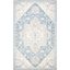 Ivory and Blue Handmade Wool Medallion Area Rug