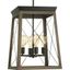 Briarwood Antique Bronze 4-Light Farmhouse Foyer Pendant